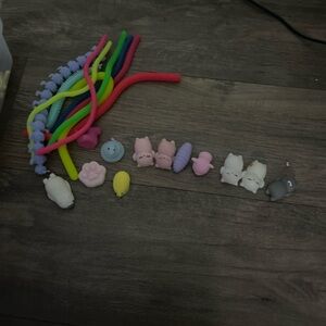 Assorted Cute Animal & Sensory Fidget Toy Set - Pastel Colors